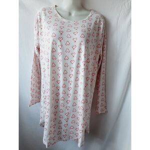 Victoria's Secret heart candy cane soft Long Sleeve sz small top